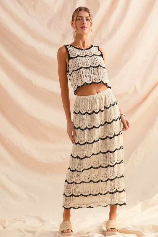 Sierra Crochet Skirt Set