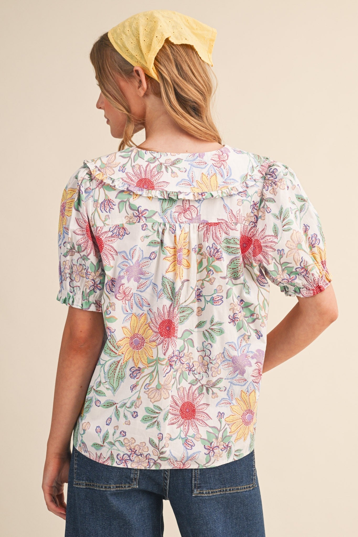 Laura Collar Blouse