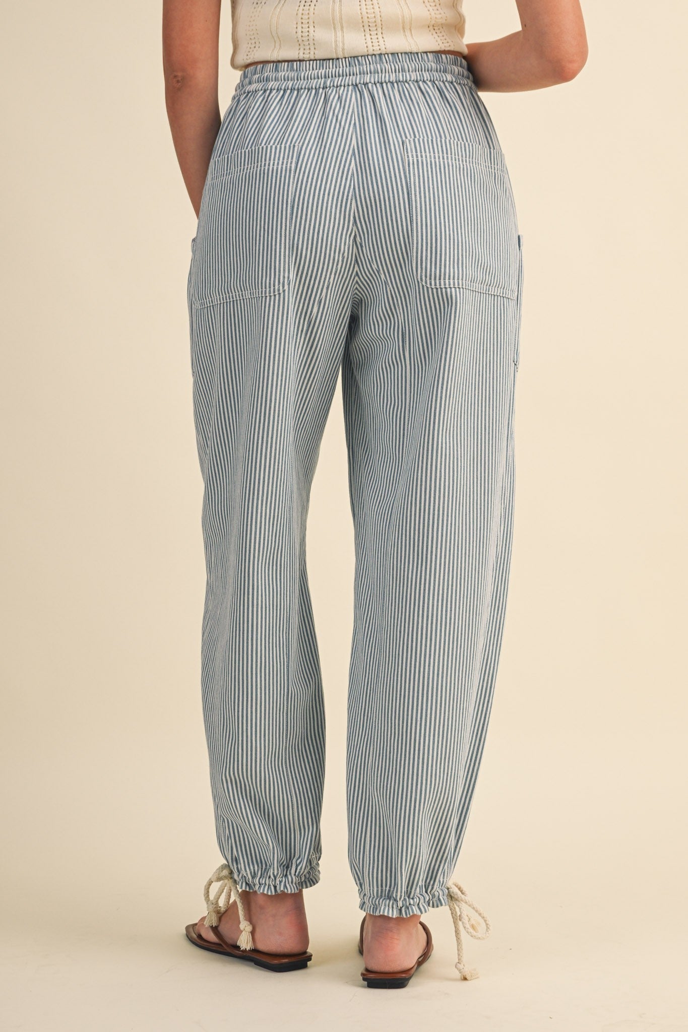 Sally Stripe Denim Pant