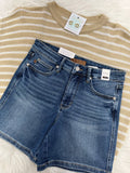 Judy Blue Tummy Control Mid Length Shorts