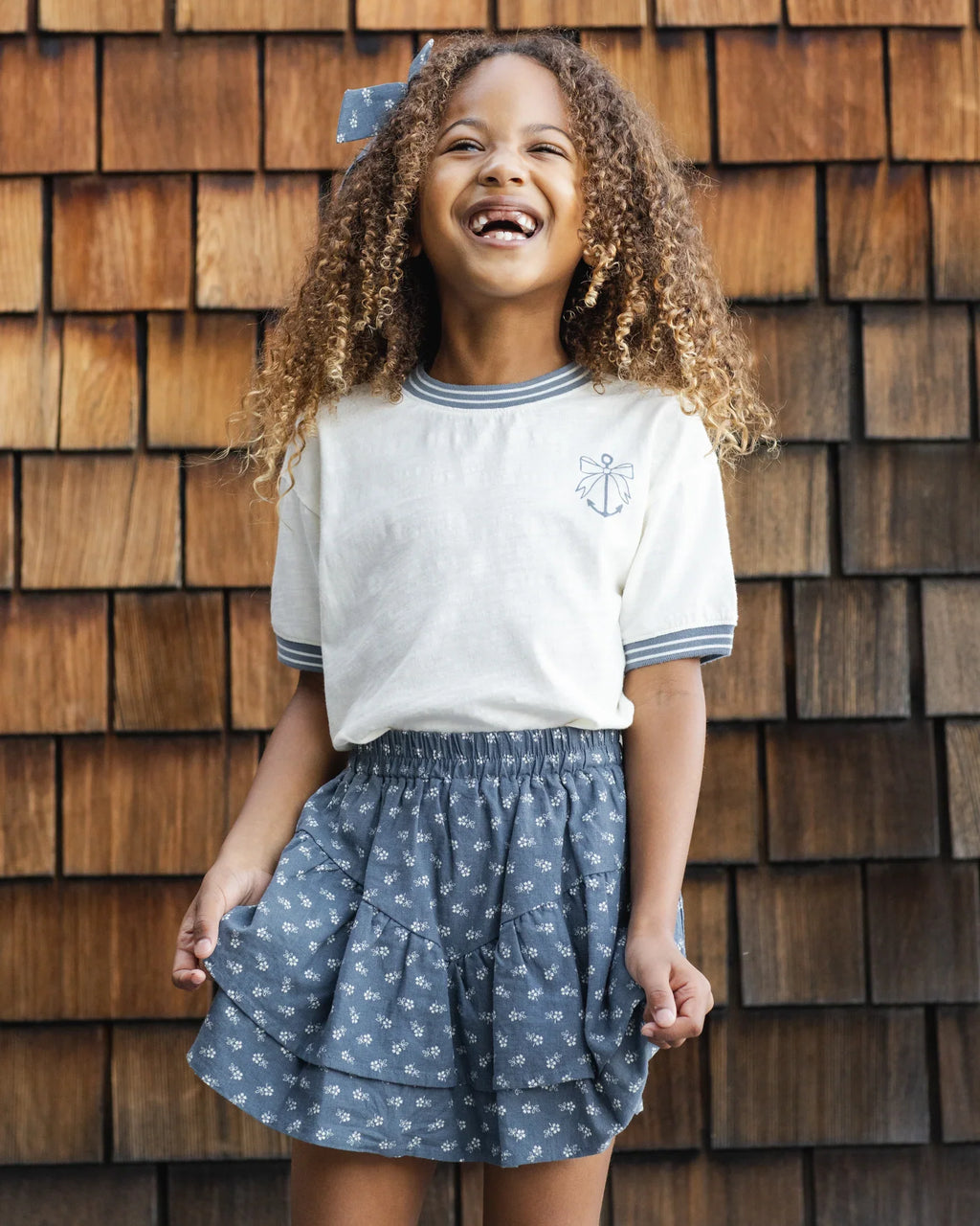 Rylee+Cru Tiered Mini Skirt
