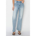 Risen High Rise Straight Jeans - Light Wash